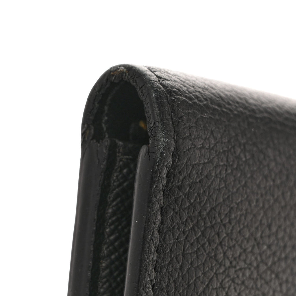 Monogram Calfskin Kimono Wallet Black