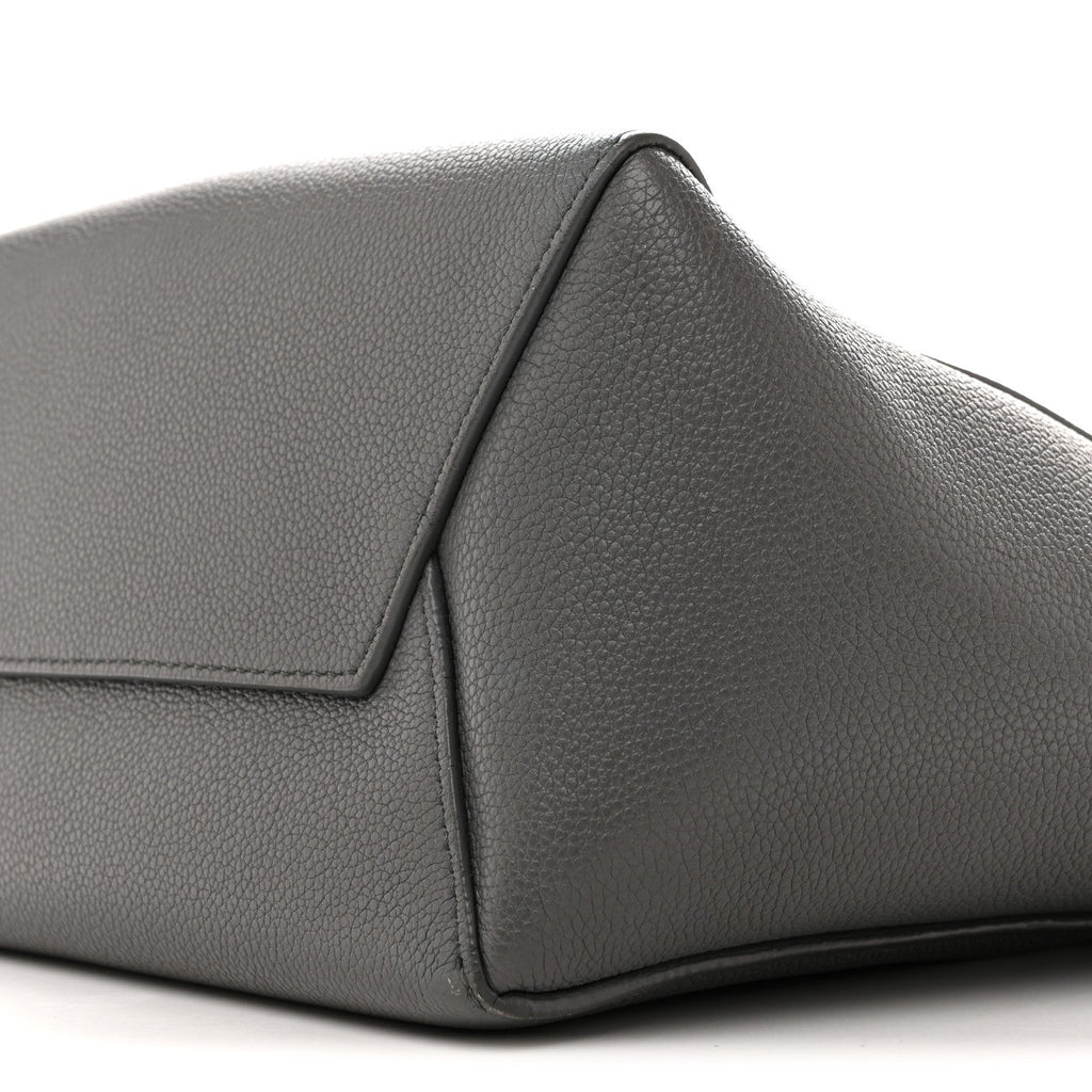 Soft Grained Calfskin Small Sangle Bucket Bag Kohl