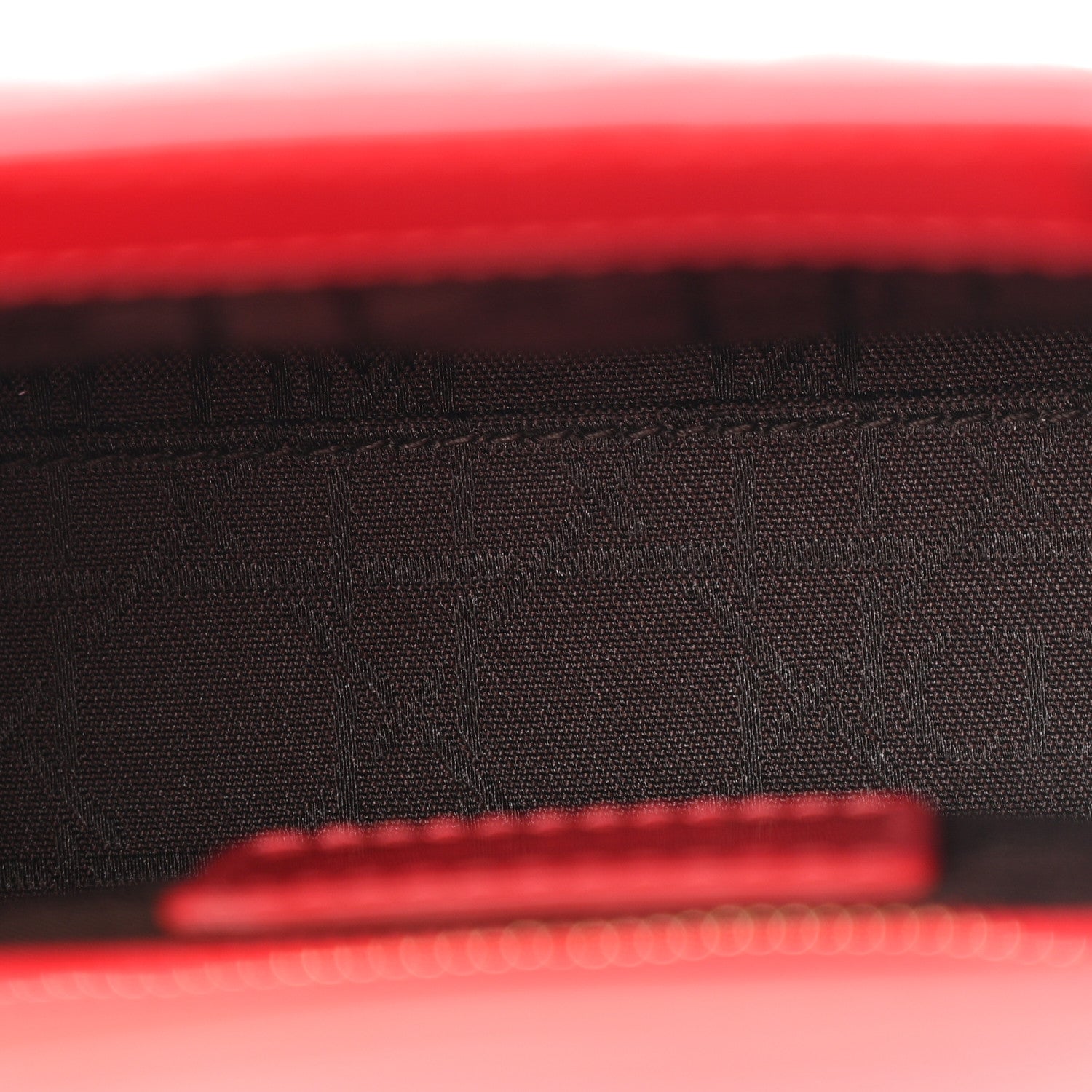 Patent Cannage Mini Lady Dior Red