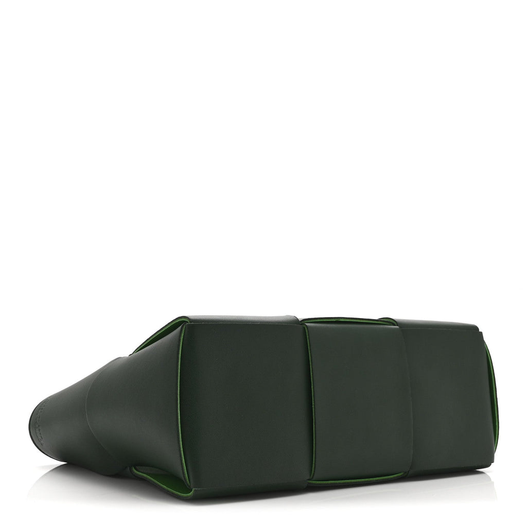 Calfskin Maxi Intrecciato Medium Arco Tote Raintree