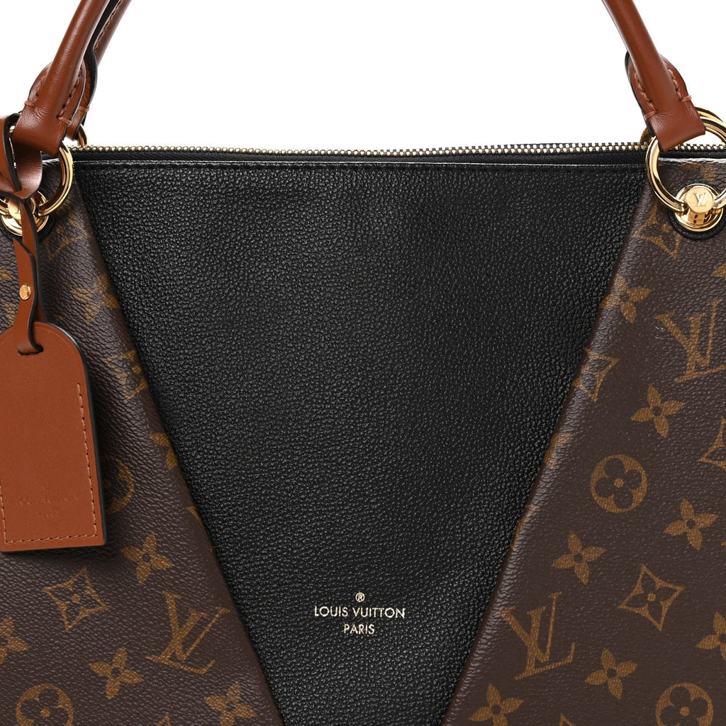 Monogram V Tote MM Black