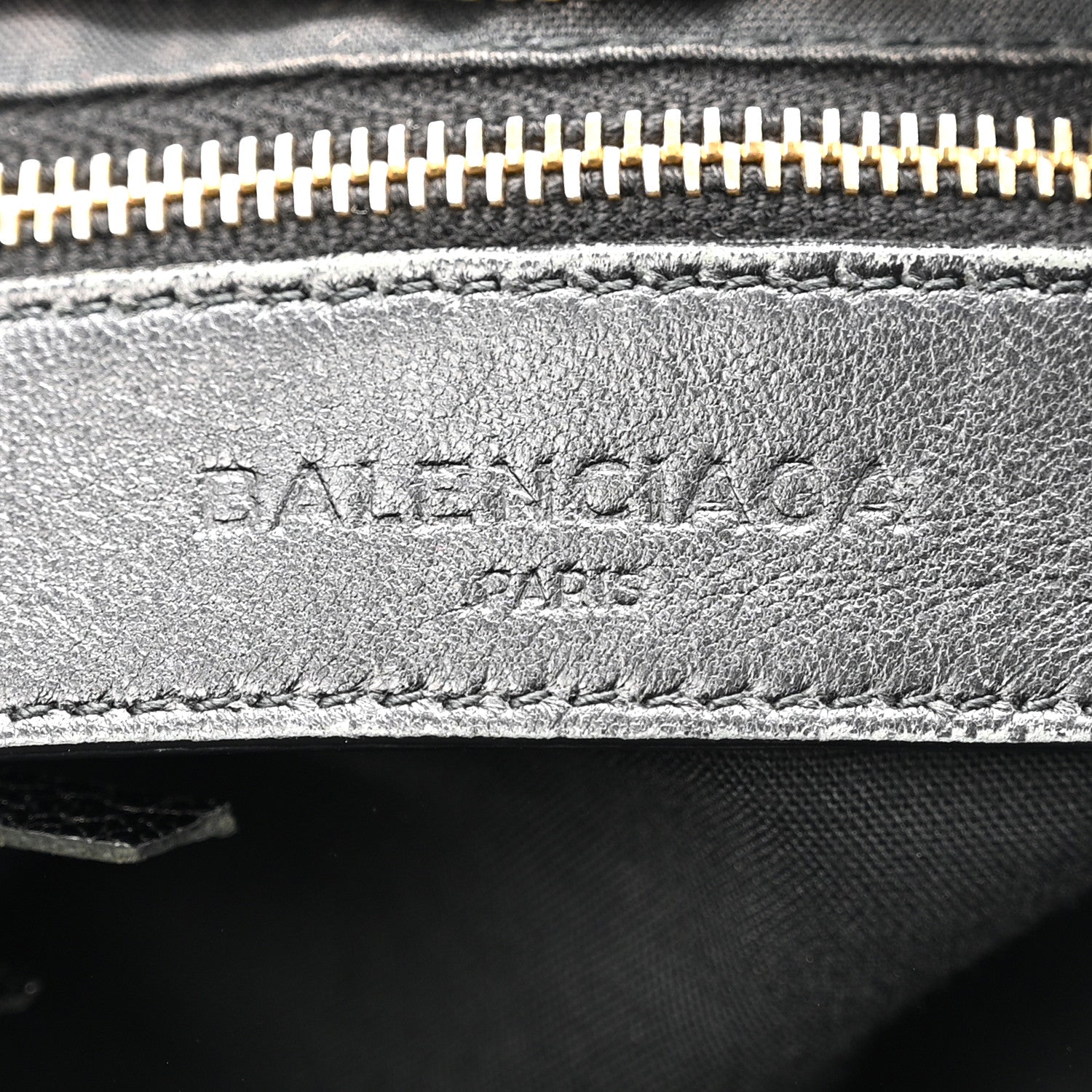Chevre Gold Metallic Edge Hardware City Black