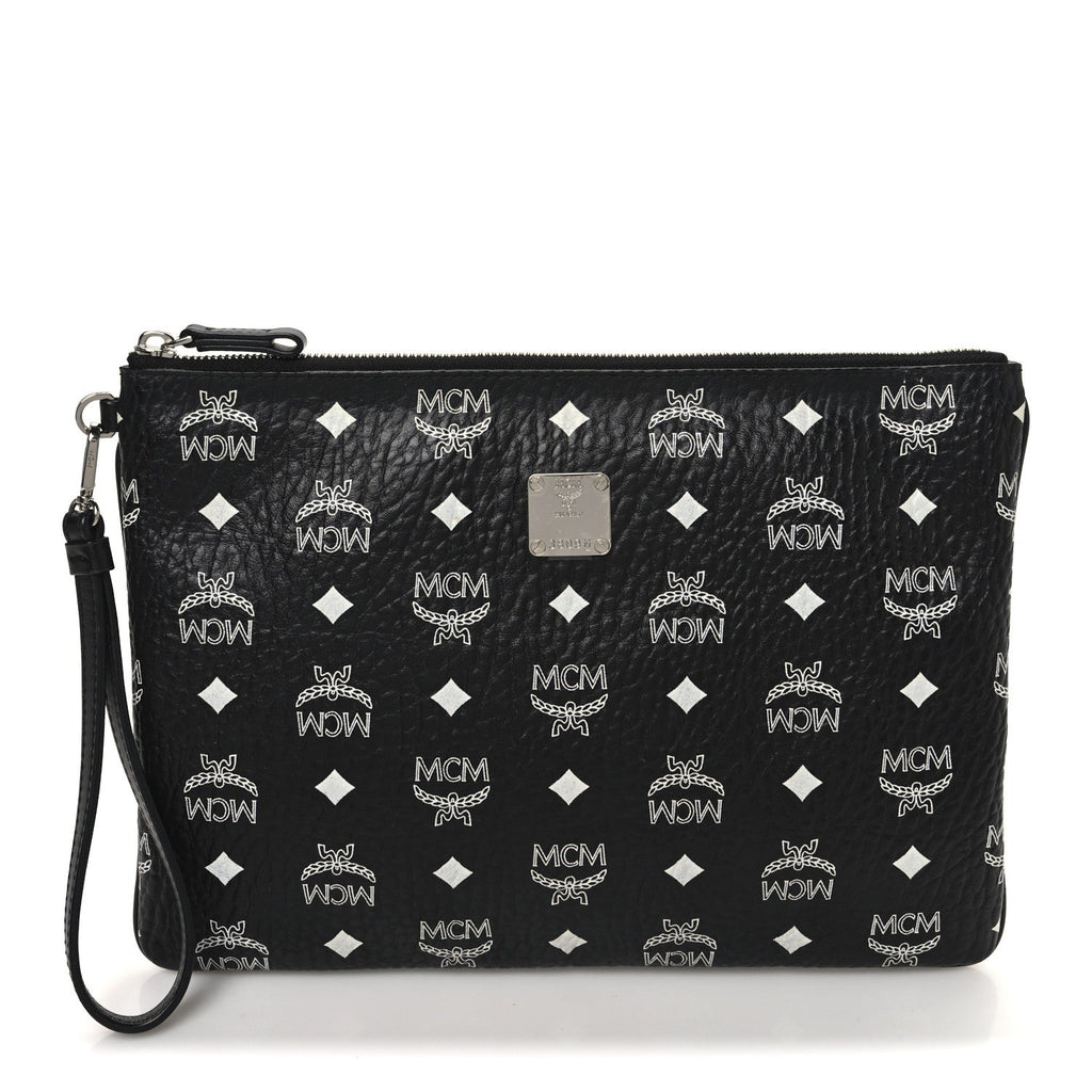 Visetos Medium Stark Wristlet Pouch Black