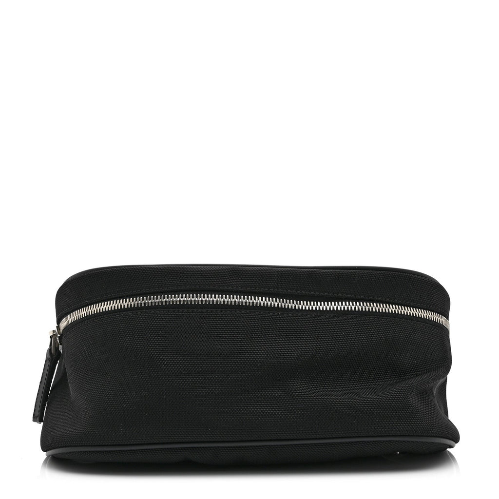 Techno Canvas Web Large Belt Bag Black