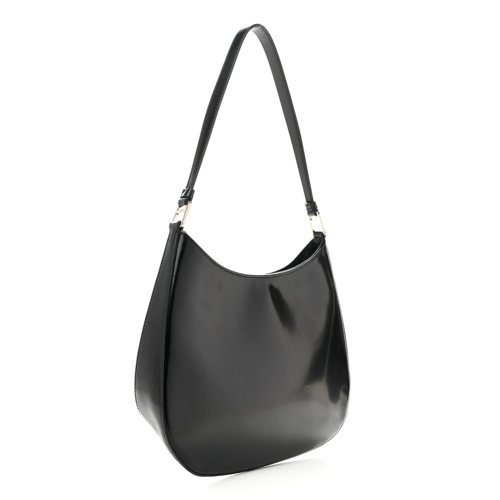 Spazzolato Cleo Shoulder Bag Black