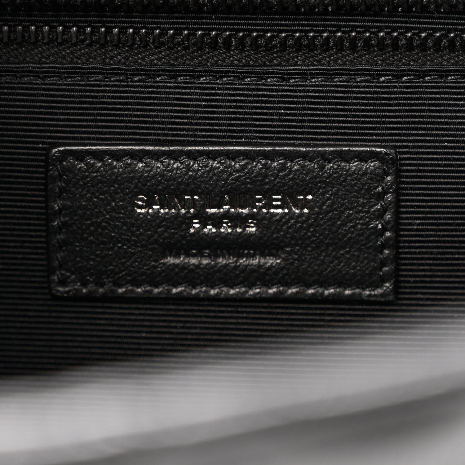 Grain De Poudre Textured Mixed Matelasse Large Triquilt Monogram Monochrome Satchel Black