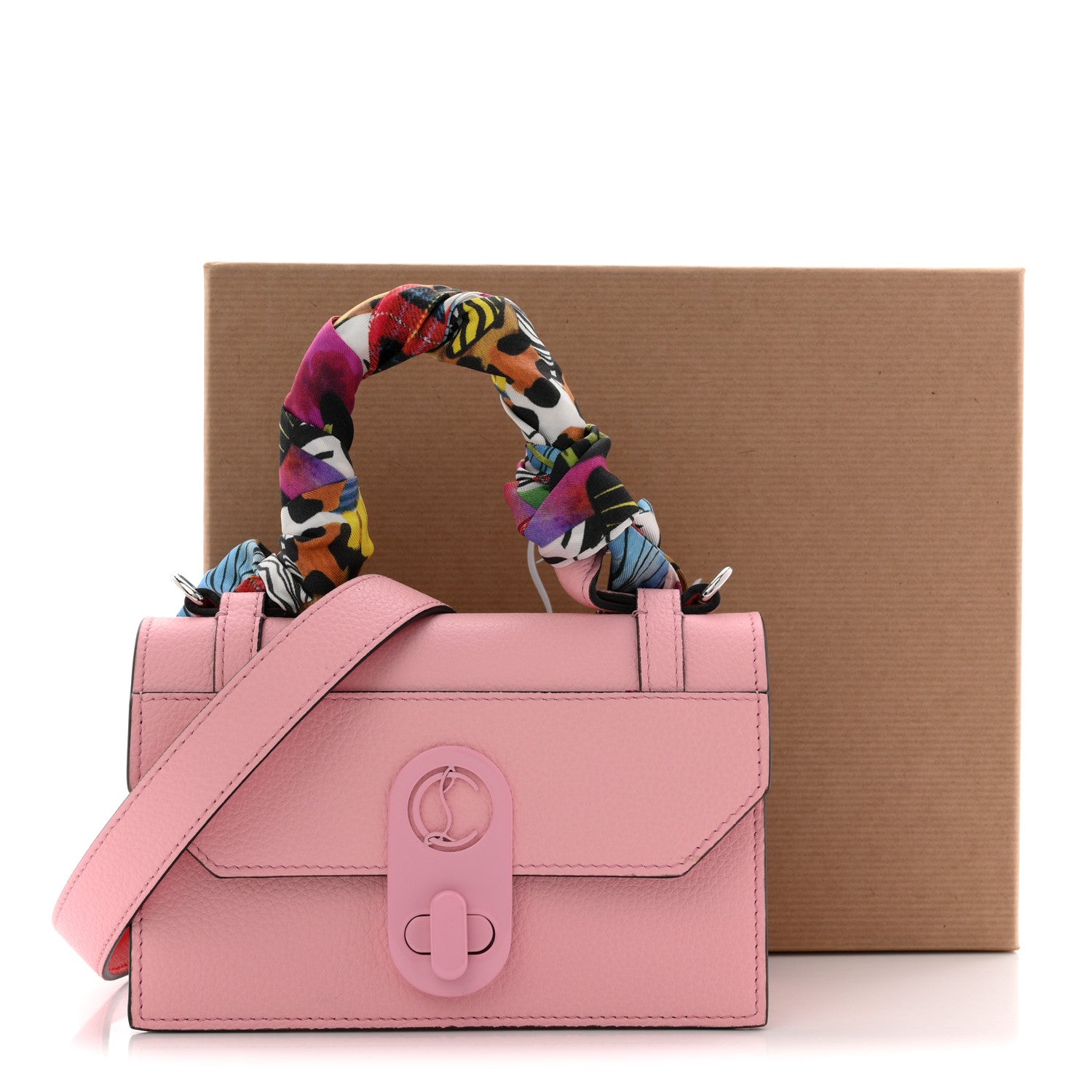 Calfskin Empire Silk Mini Elisa Top Handle Bag Soupir Multicolor