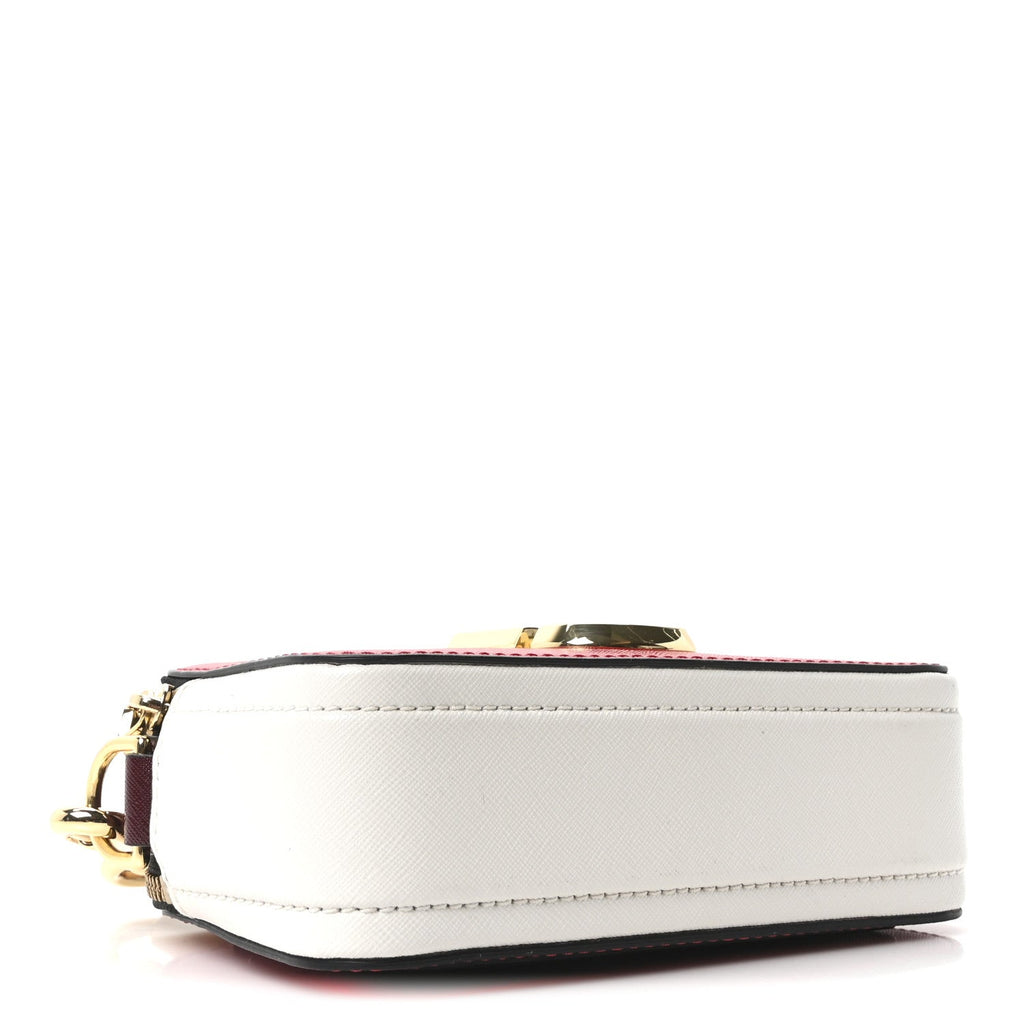 Saffiano Small Snapshot Camera Bag Red Multicolor