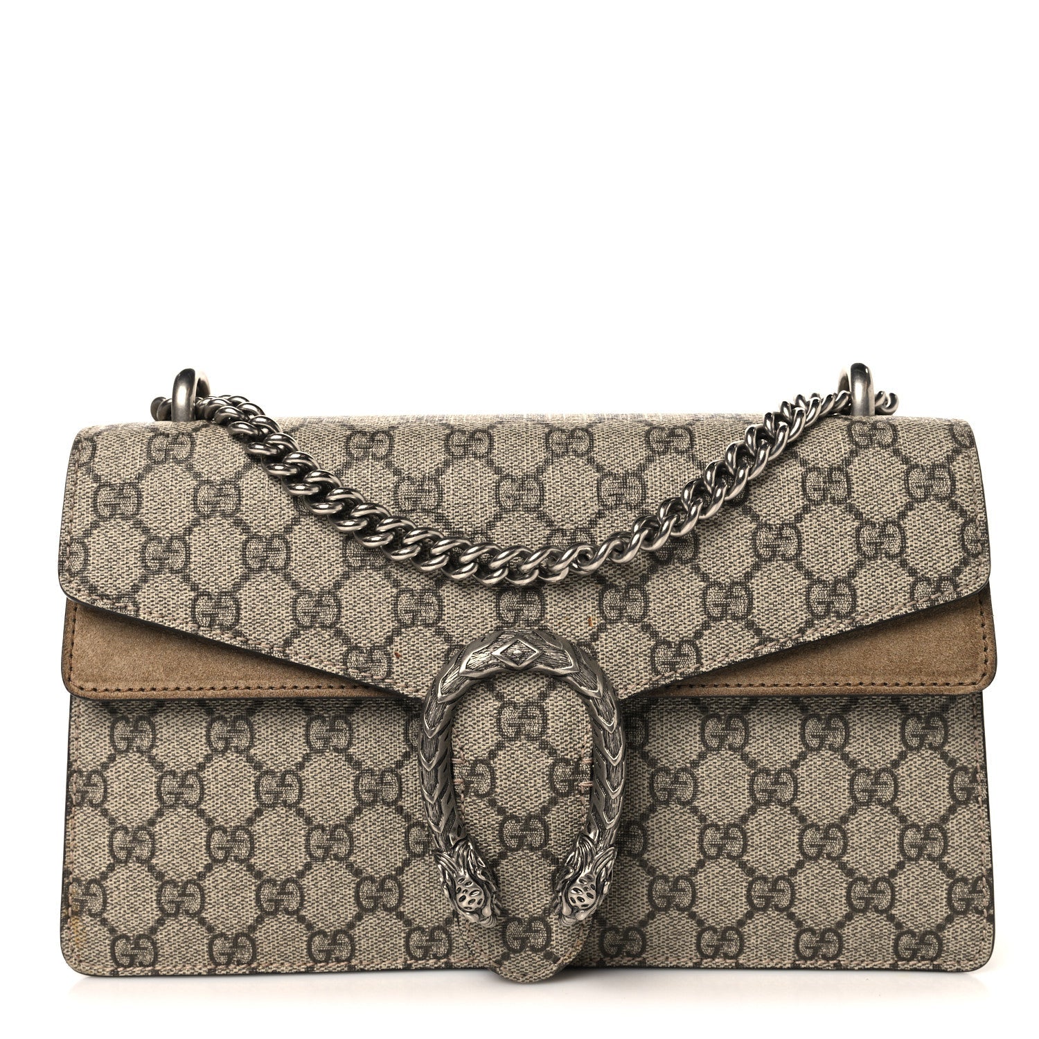 GG Supreme Monogram Small Dionysus Shoulder Bag Taupe