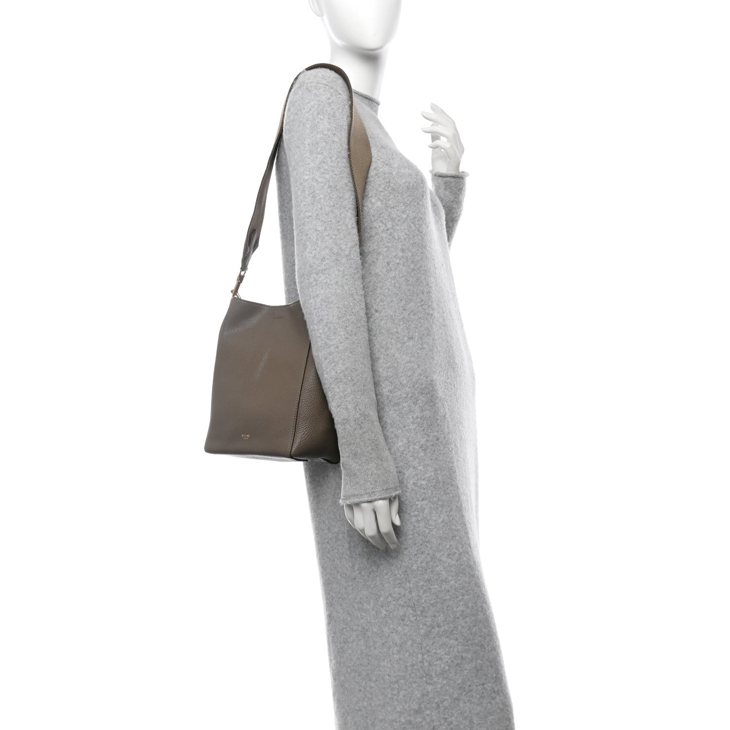 Soft Grained Calfskin Small Sangle Bucket Bag