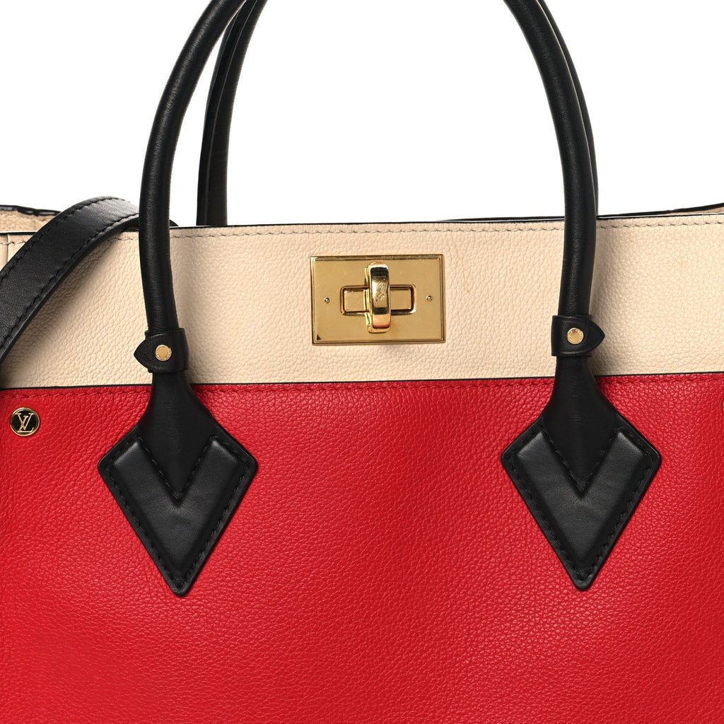Calfskin Monogram On My Side Pirate Red