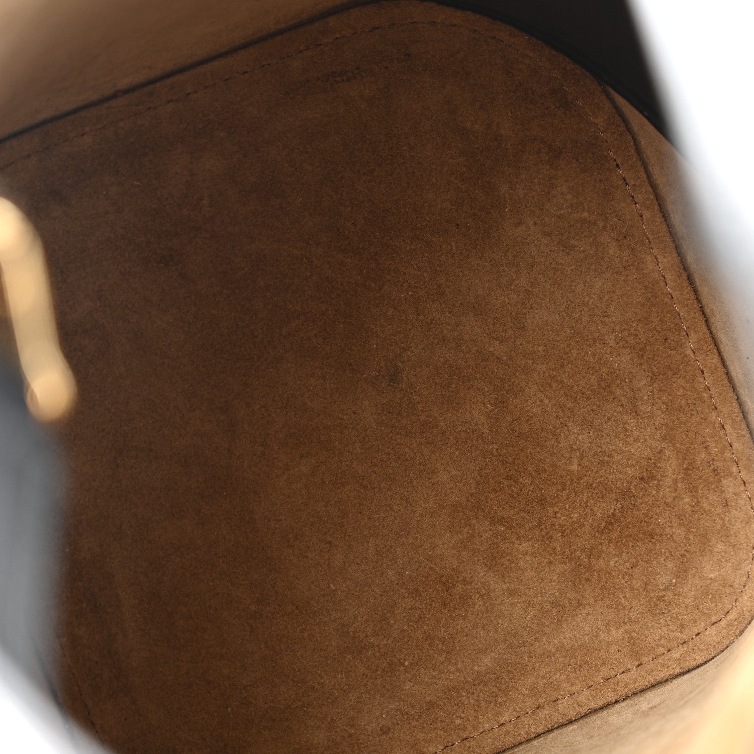 Smooth Calfskin Mini Pebble Bucket Bag Black