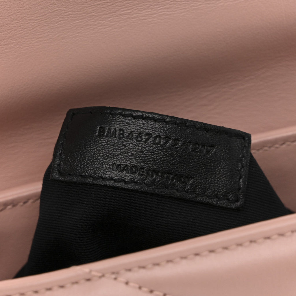 Calfskin Y Quilted Monogram Toy Loulou Crossbody Bag Pale Blush