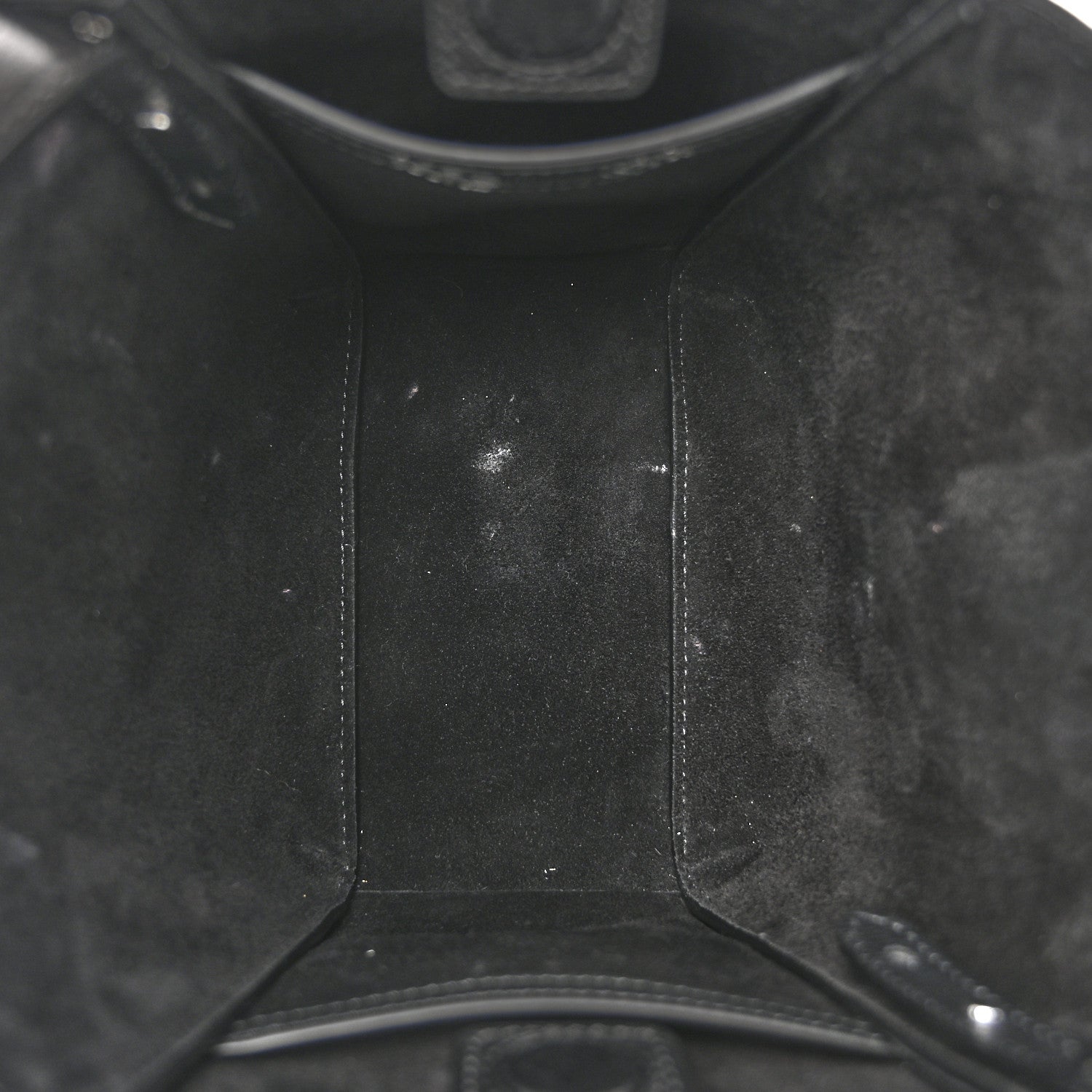 Silky Calfskin Mini Rider's Top Handle Bag Black