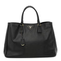 Saffiano Lux Large Tote Black