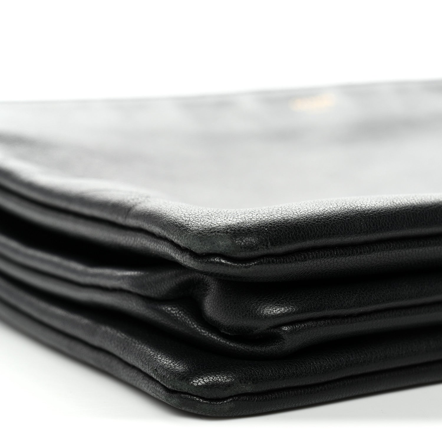Lambskin Large Trio Crossbody Bag Black