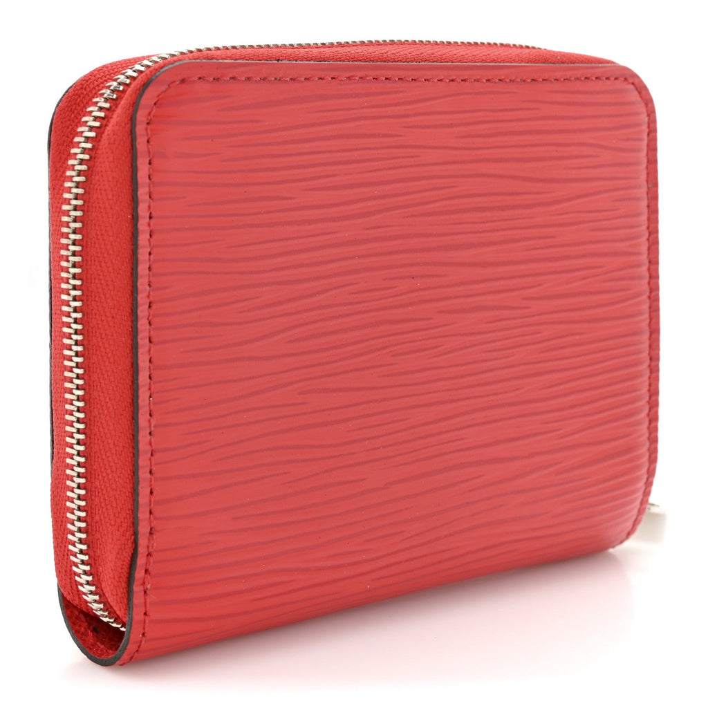 Epi Zippy Coin Purse Coquelicot