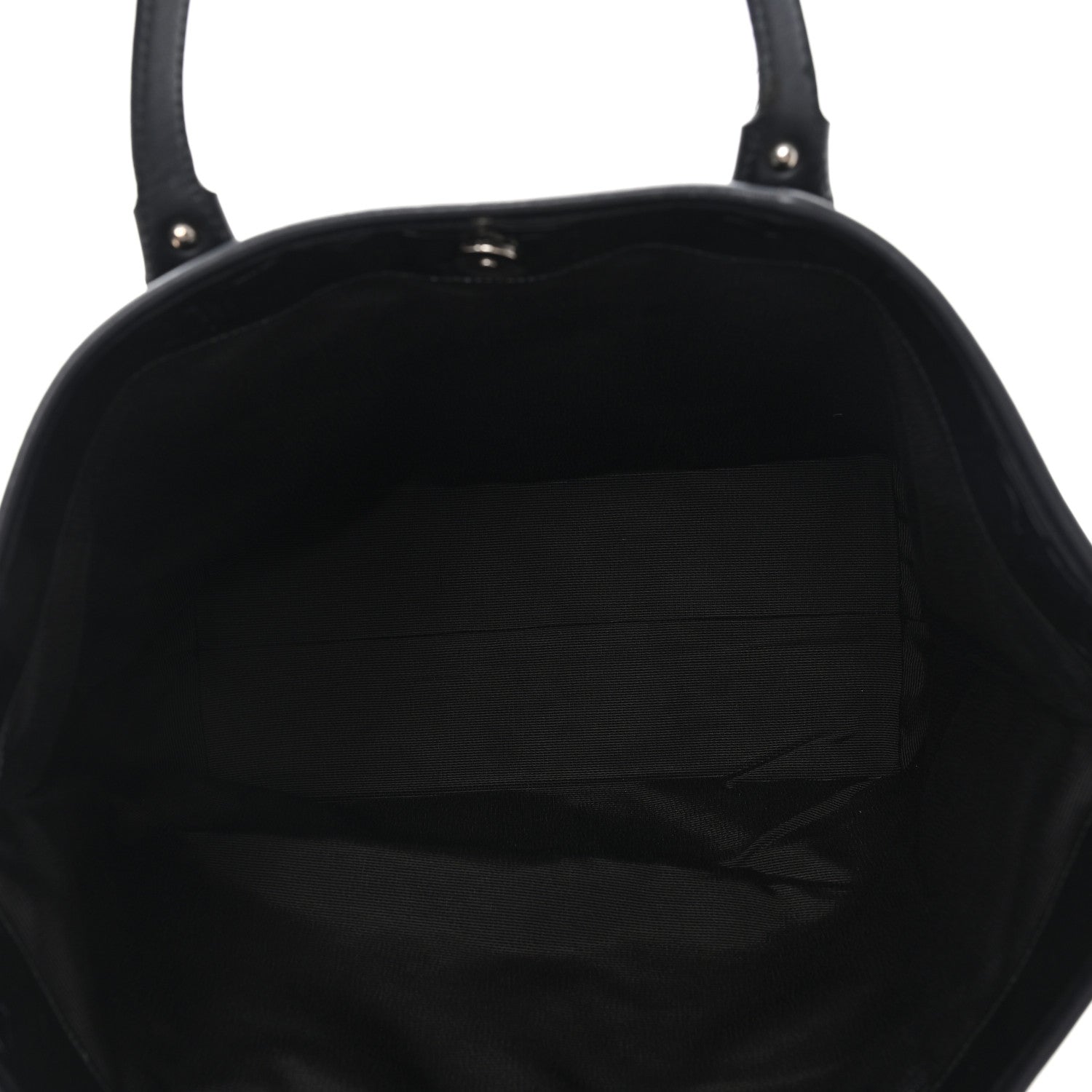 Patent Gancini Embossed Tote Black