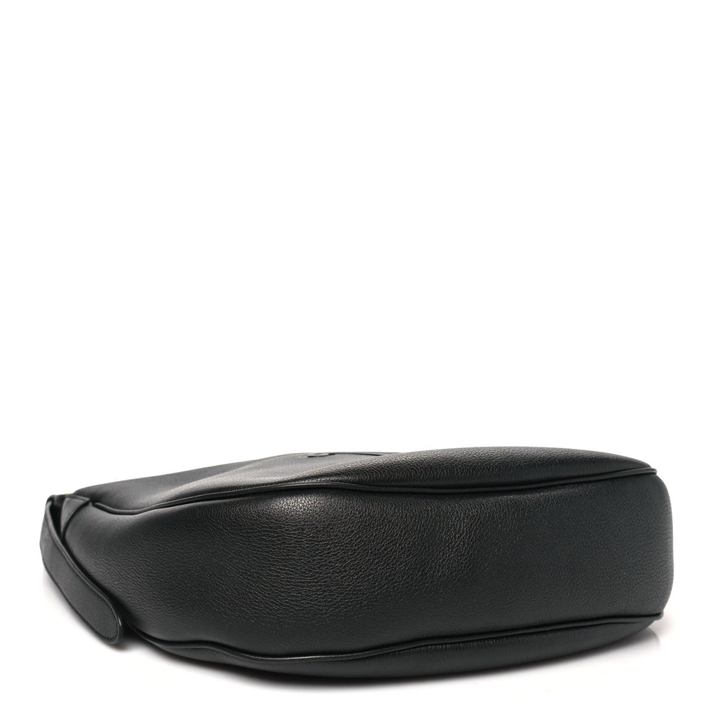 Supple Calfskin Cuir Triomphe Medium Heloise Shoulder Bag Black