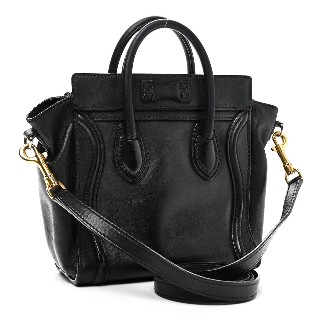 Smooth Calfskin Nano Luggage Black