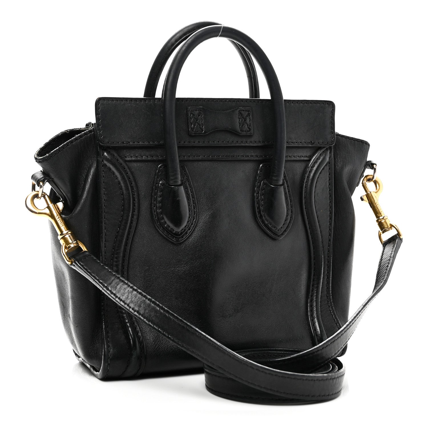 Smooth Calfskin Nano Luggage Black