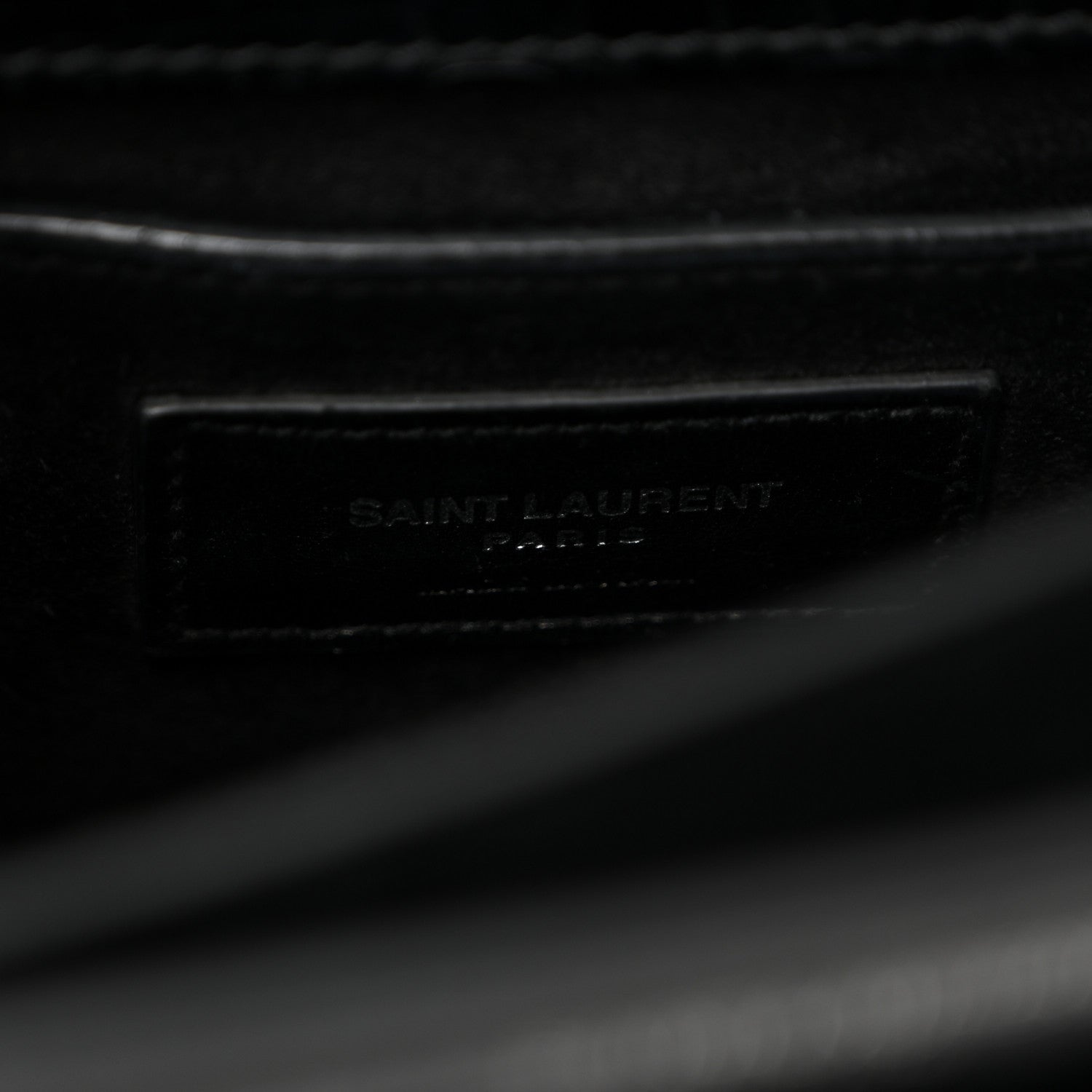 Calfskin Crocodile Embossed Medium Monogram Sunset Black