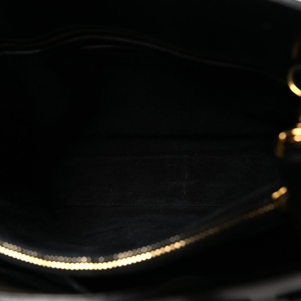 Calfskin Small Sac De Jour Black