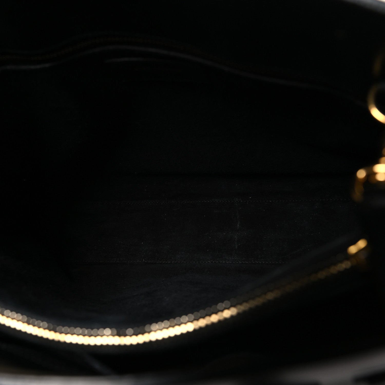 Calfskin Small Sac De Jour Black