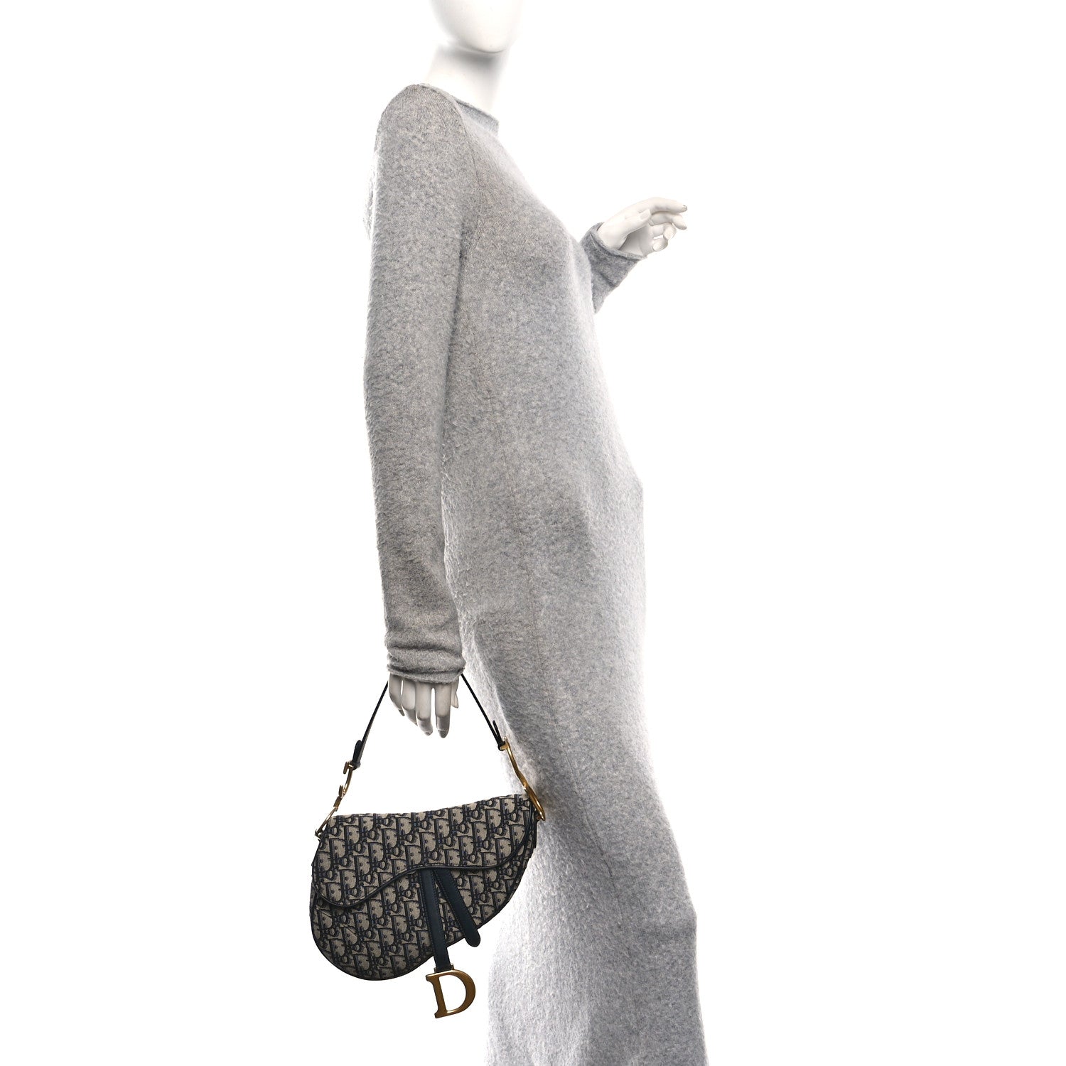 Oblique Saddle Bag Blue