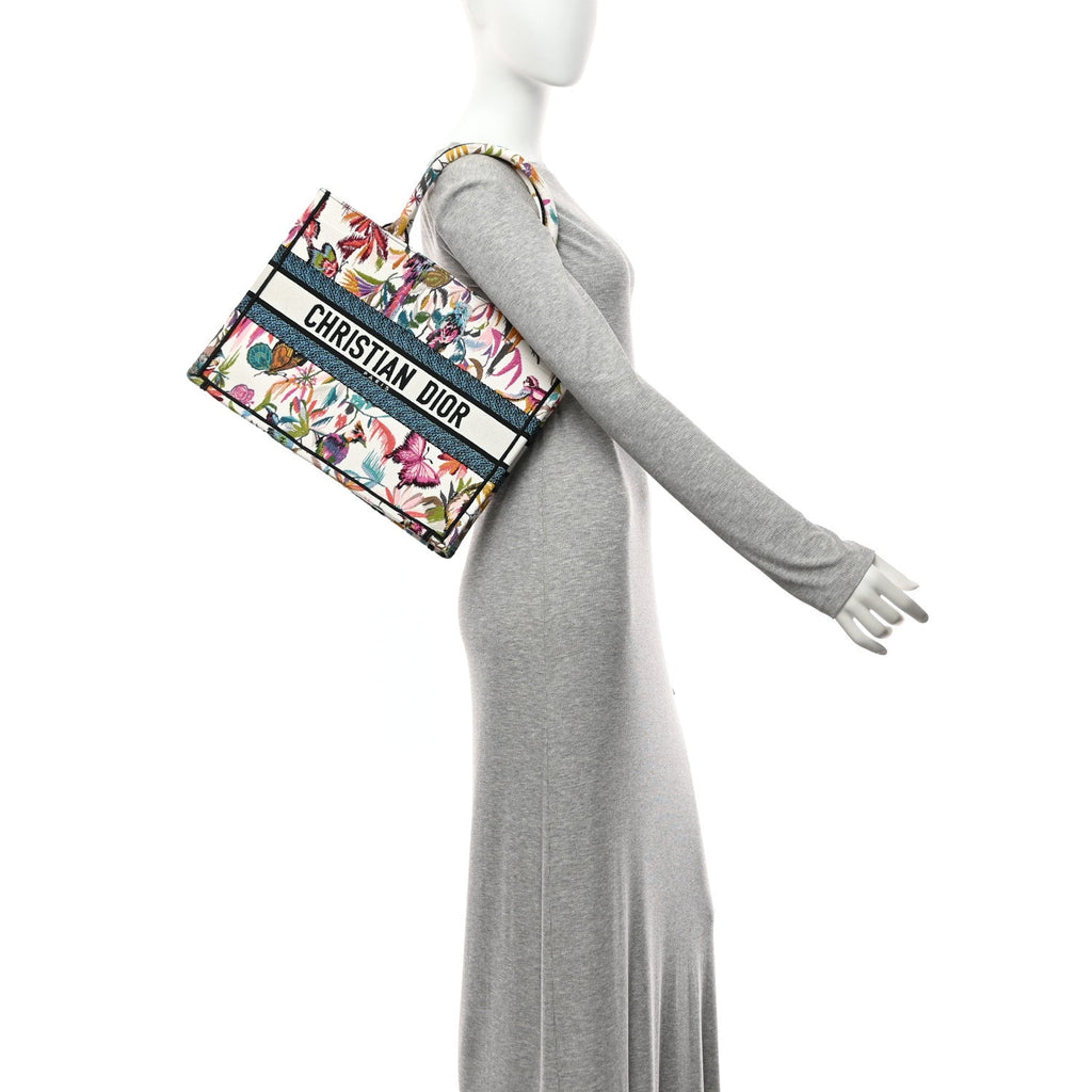 Canvas Embroidered Medium KJouy Fantastica Book Tote Multicolor