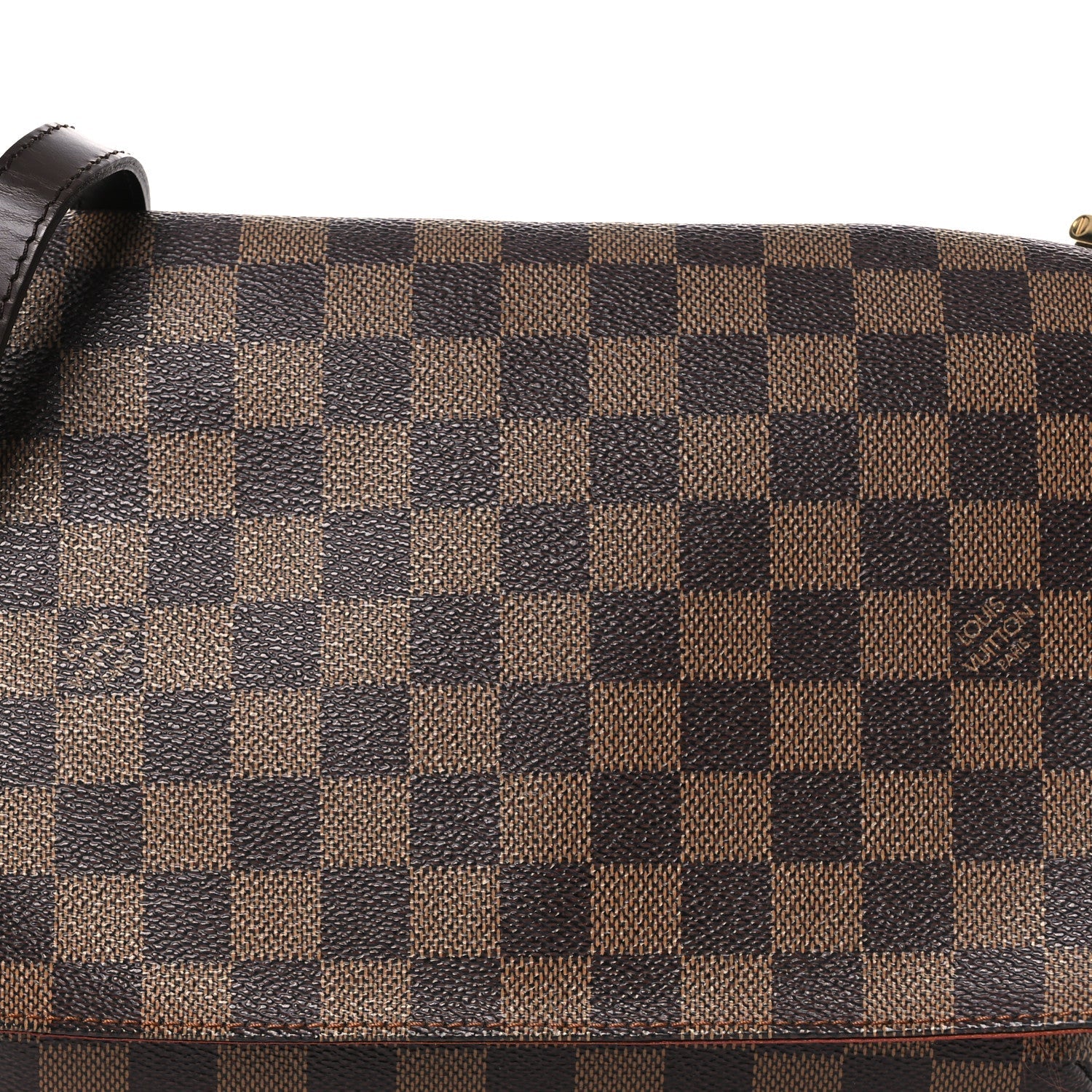 Damier Ebene Musette Tango Long Strap