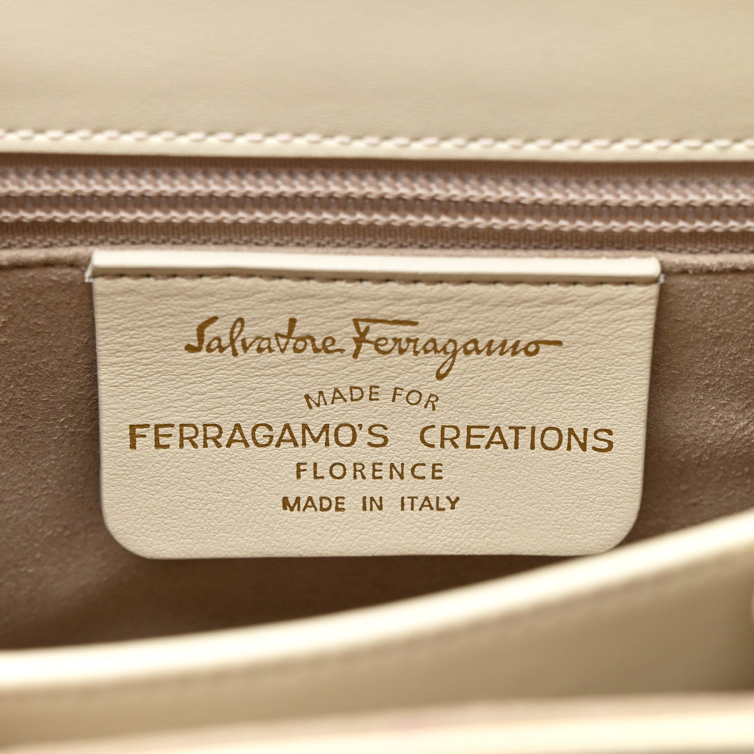 Brushed Off Calfskin Small Iconic Top Handle Bag Magnolia