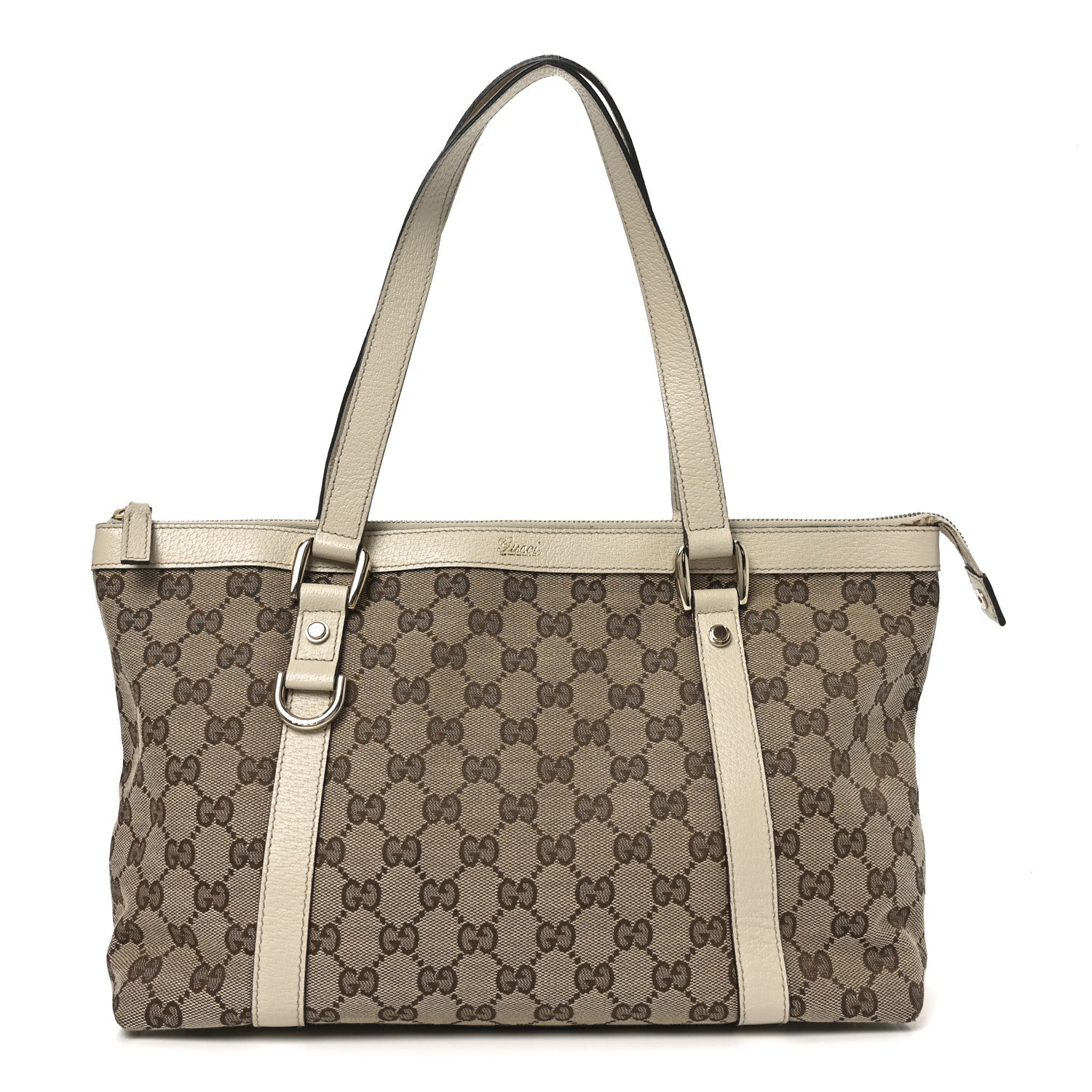 Monogram Medium Abbey Tote Off White