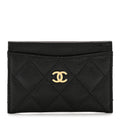 Caviar Quilted  Holder Black