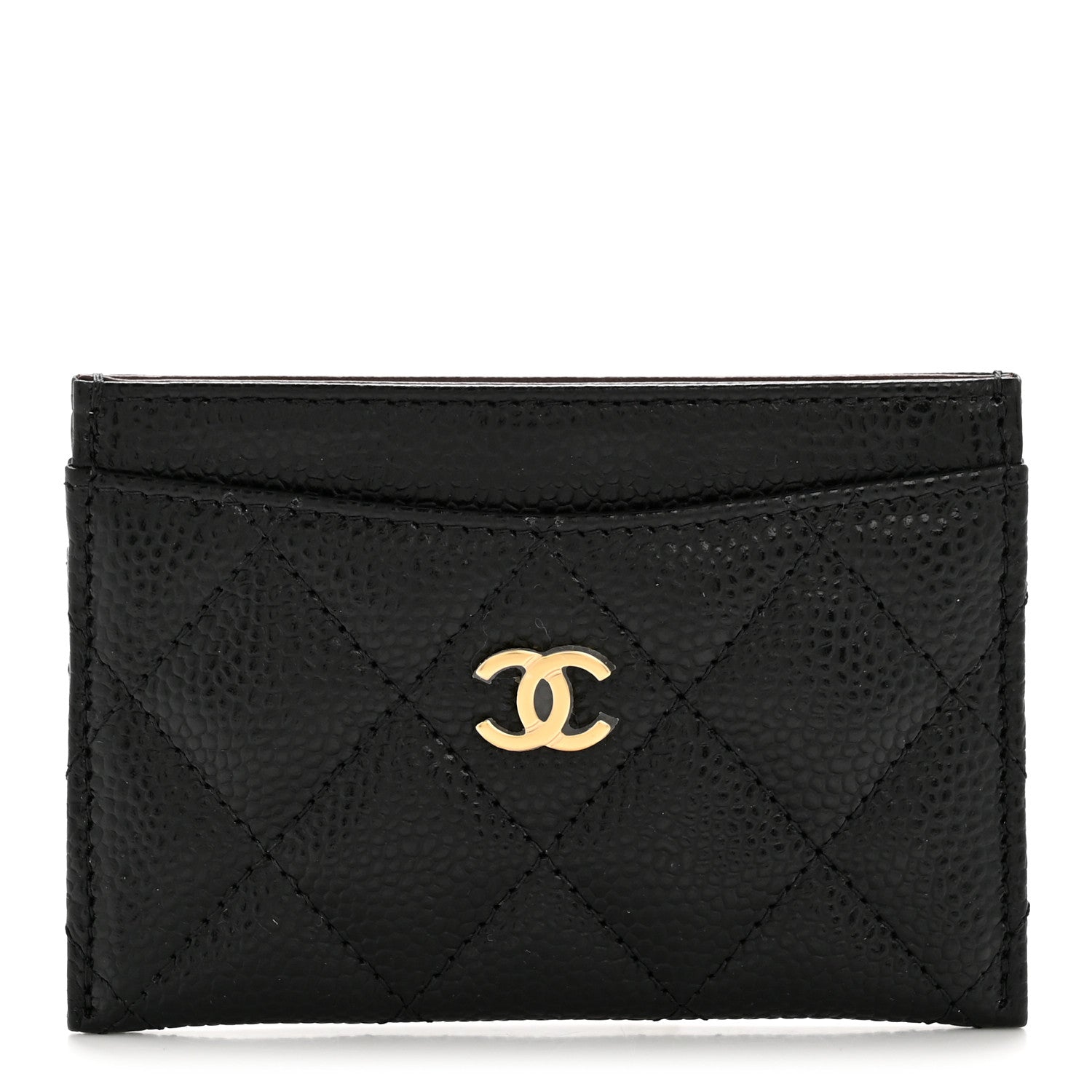 Caviar Quilted  Holder Black