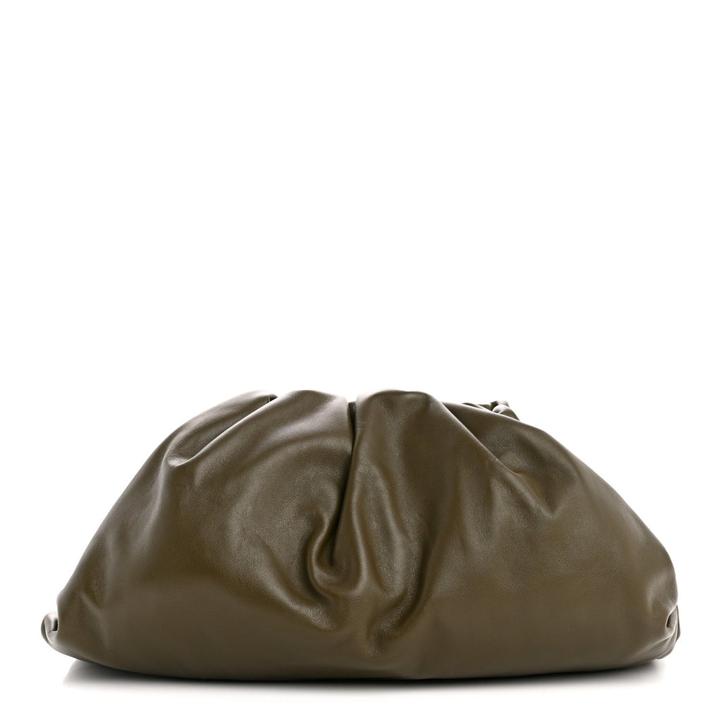 Smooth Butter Calf The Pouch Oversized Clutch Mustard