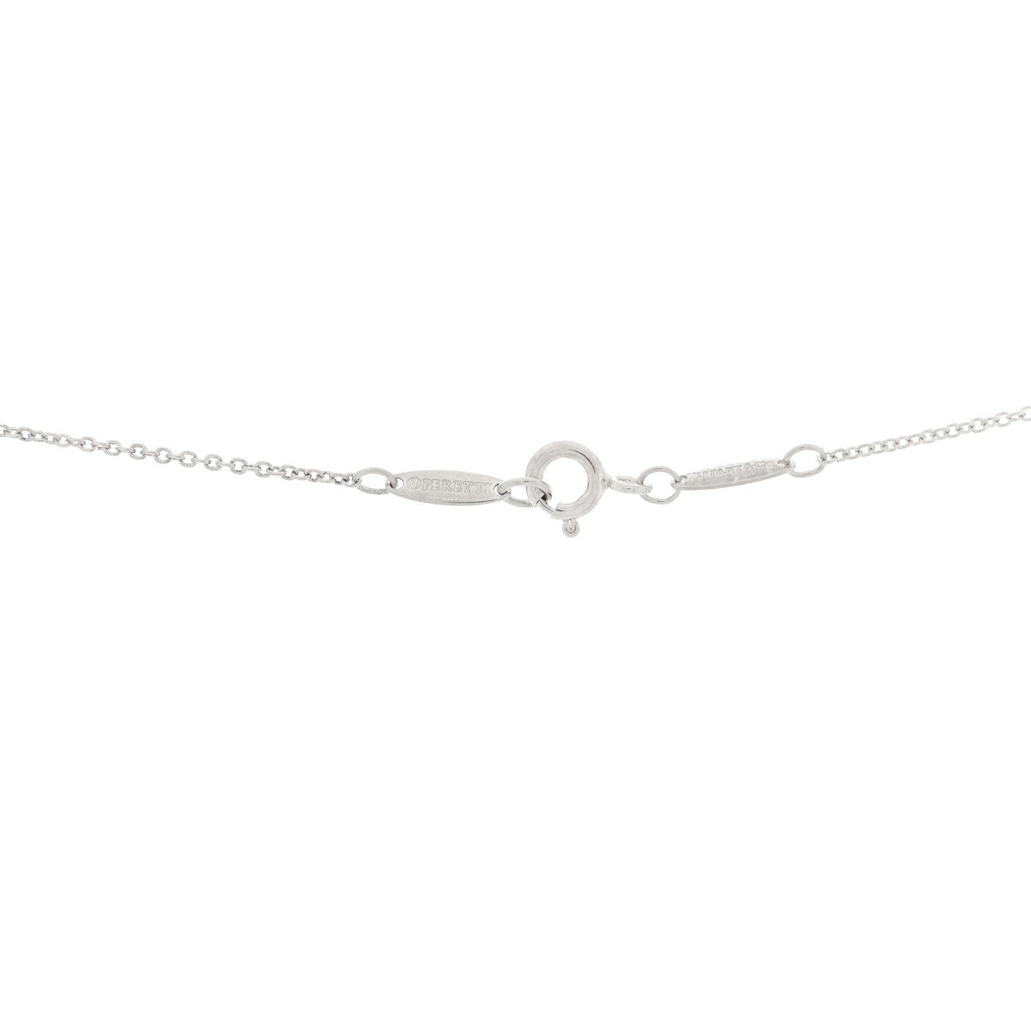 Sterling Silver Diamond Tanzanite Elsa Peretti Color By The Yard Sprinkle Necklace