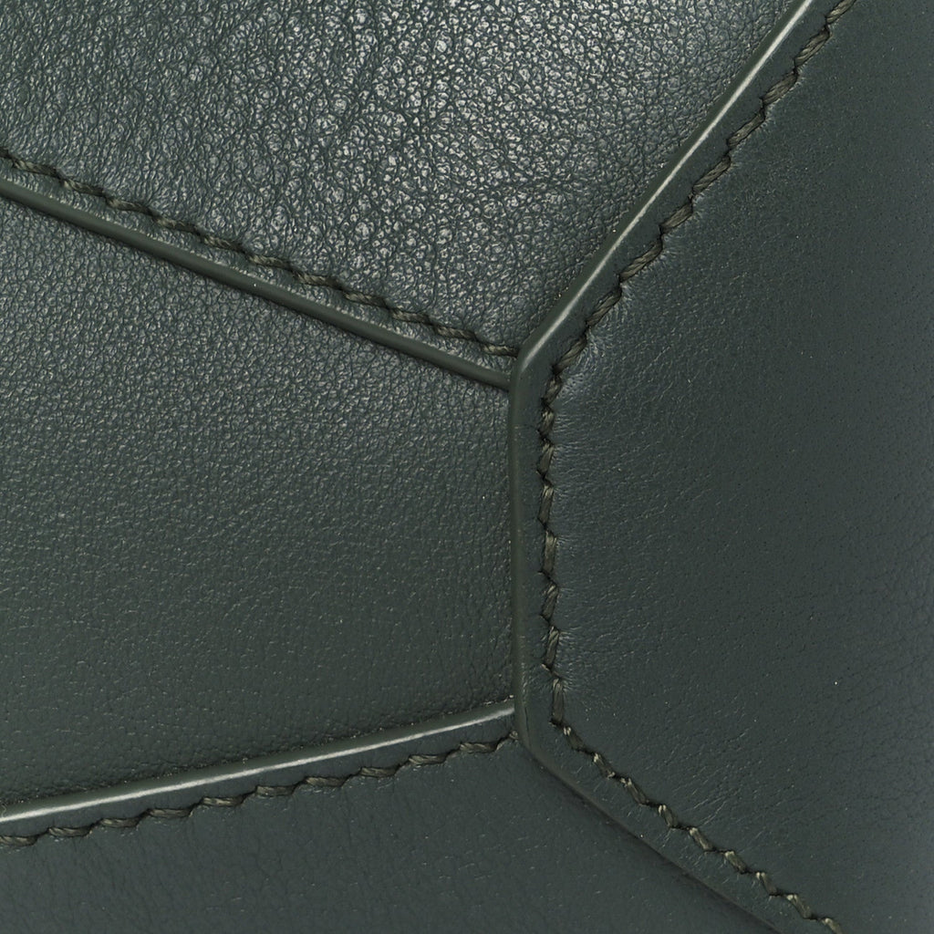 Calfskin Mini Puzzle Edge Bag Vintage Khaki