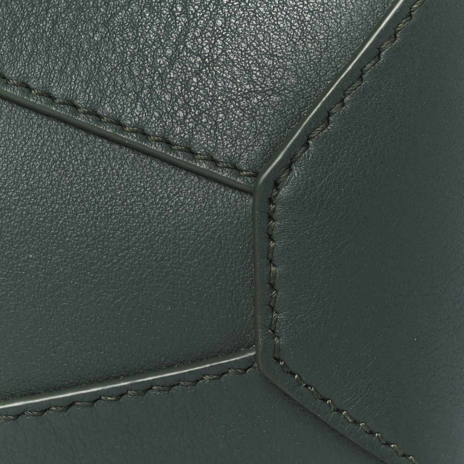 Calfskin Mini Puzzle Edge Bag Vintage Khaki