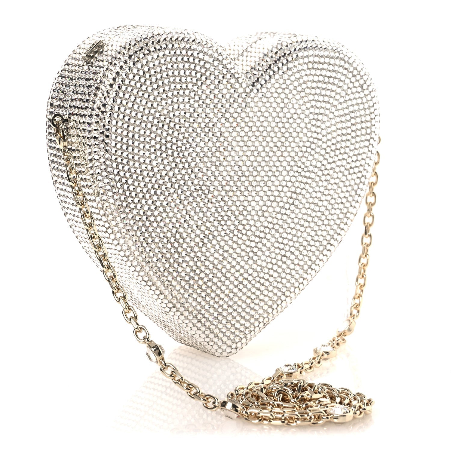 Crystal Heart Chocolate Box Clutch
