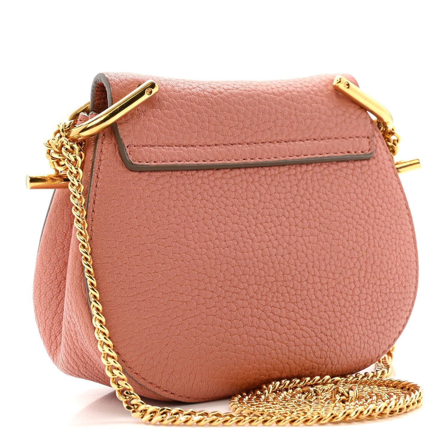 Grained Lambskin Nano Drew Shoulder Bag Misty Rose