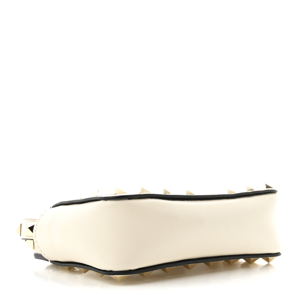 Vitello Rockstud Mini Crossbody Ivory