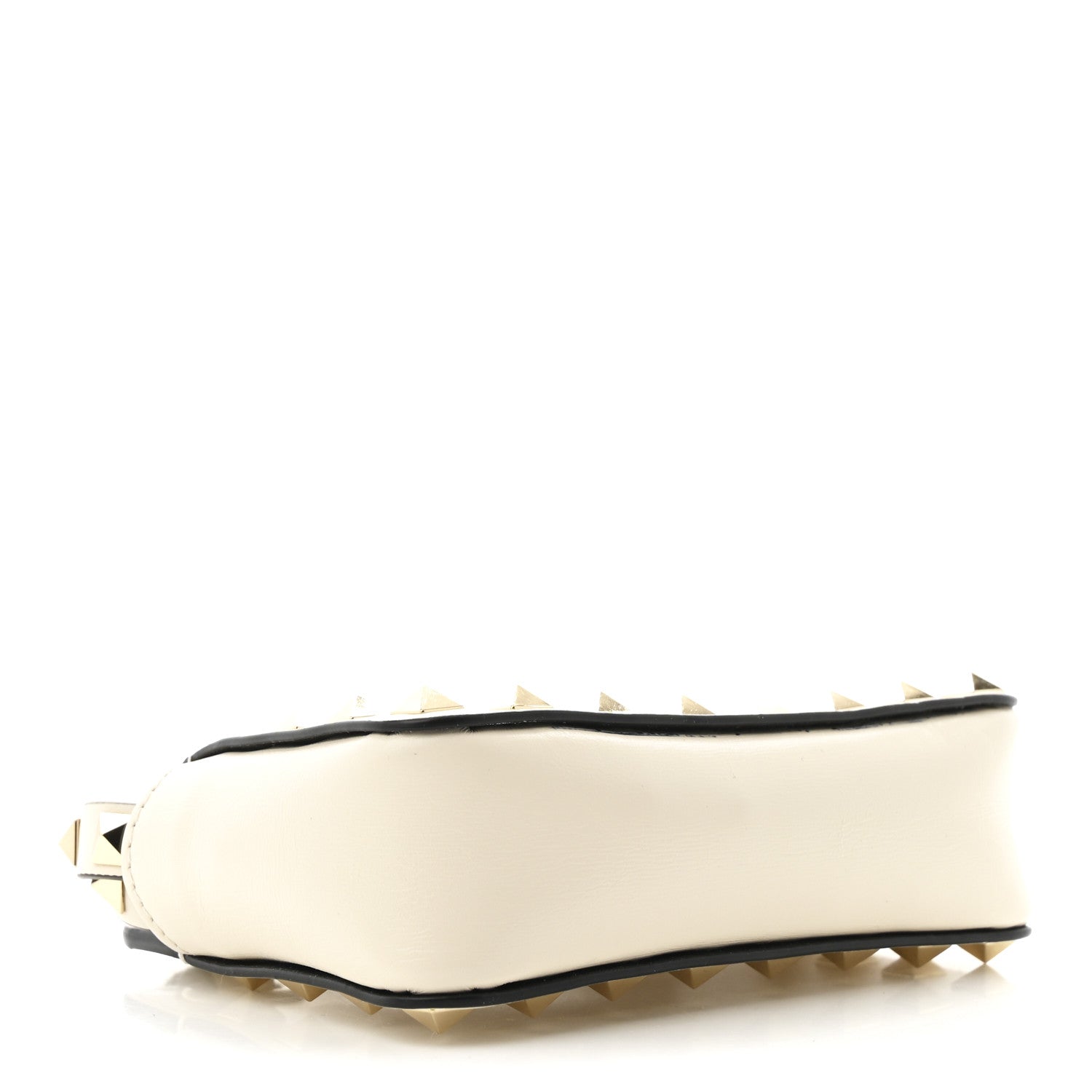 Vitello Rockstud Mini Crossbody Ivory