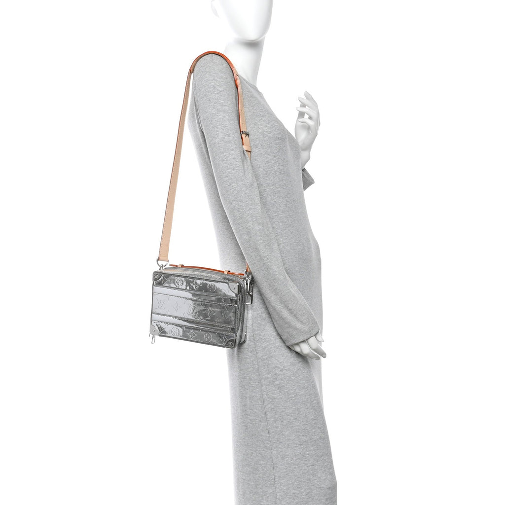 Monogram Mirror Handle Trunk Silver