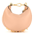 Vitello Grace Matte Nano Fendigraphy Hobo Charm Light Rose