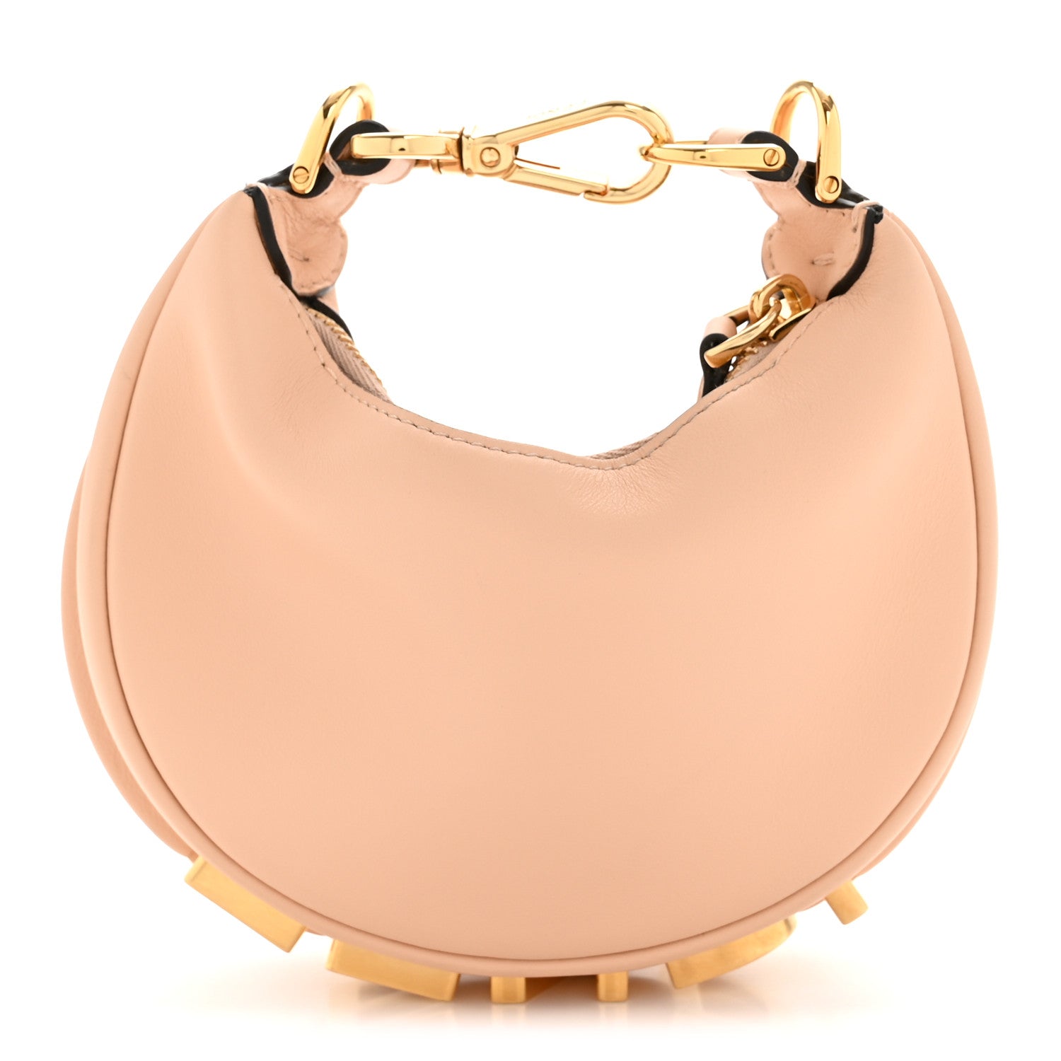 Vitello Grace Matte Nano Fendigraphy Hobo Charm Light Rose
