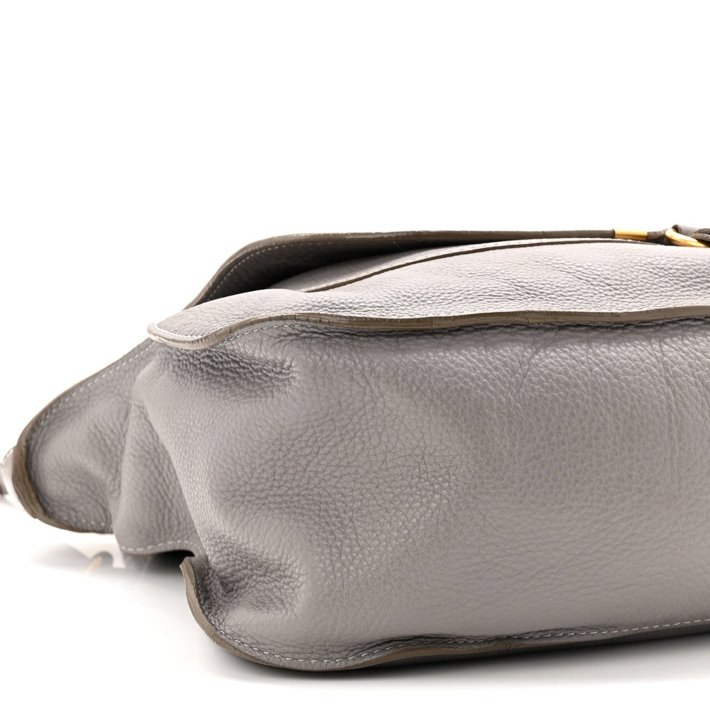 Calfskin Large Marcie Satchel Cashmere Grey