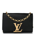 Calfskin Chain Louise MM Black
