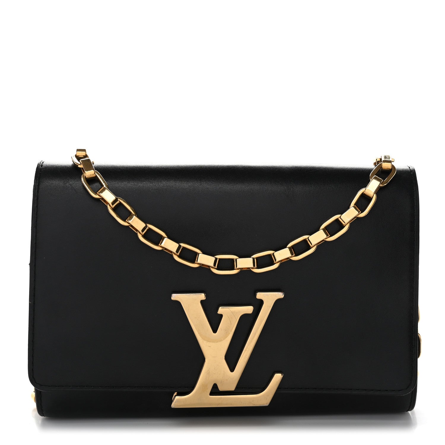 Calfskin Chain Louise MM Black