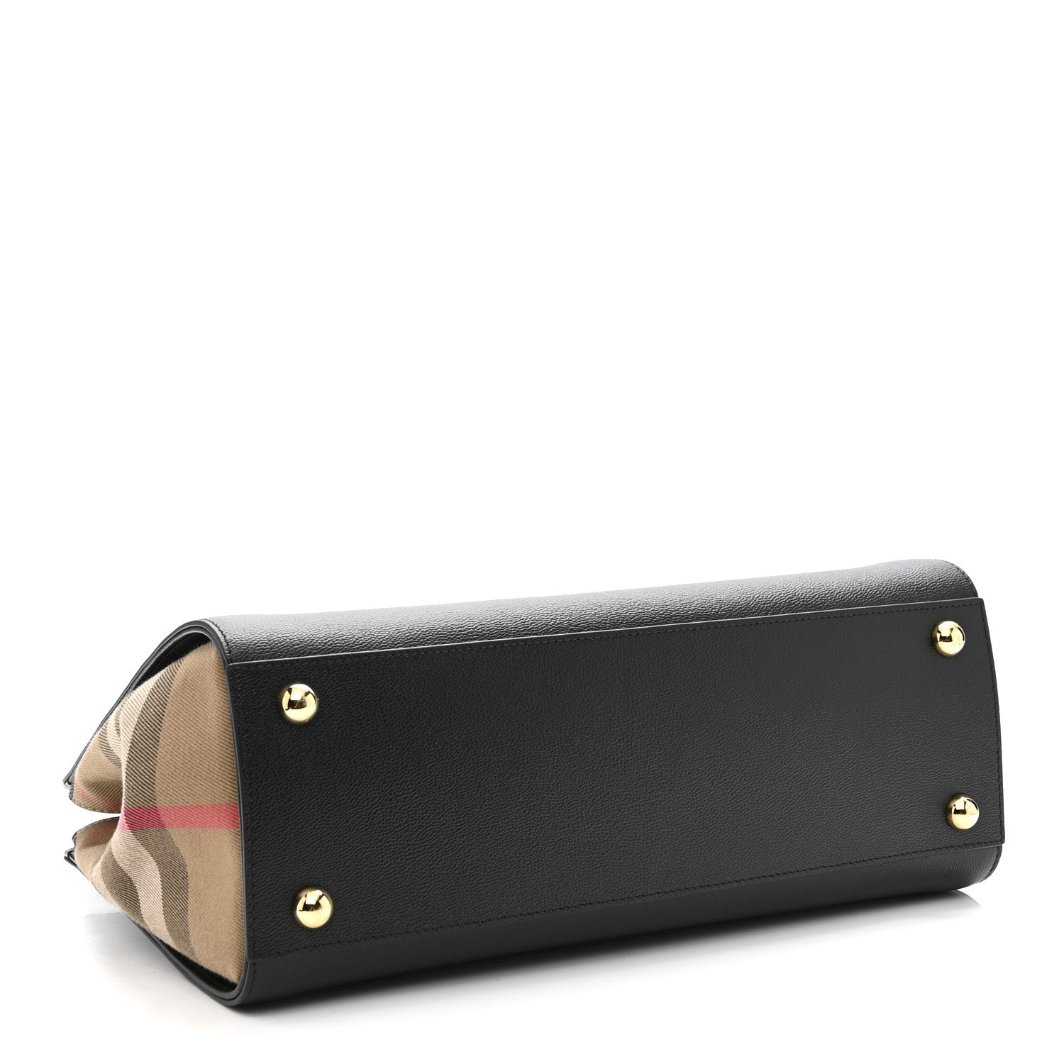Calfskin Mega Check Small Banwell Tote Black